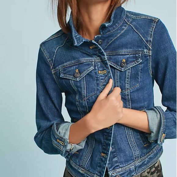 Pilcro and the Letterpress Jackets & Blazers - Women’s Pilcro & the Letterpress Anthropologie Classic Jean Jacket Size Small